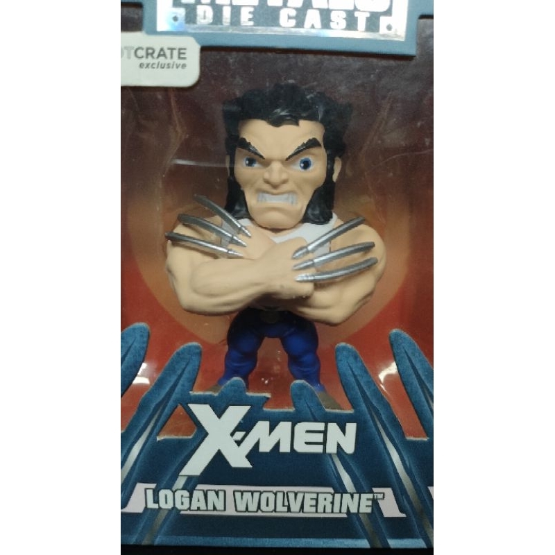 Marvel Die-Cast Metal Logan Wolverine X-Men LootCrate Figure ( Prelove box)