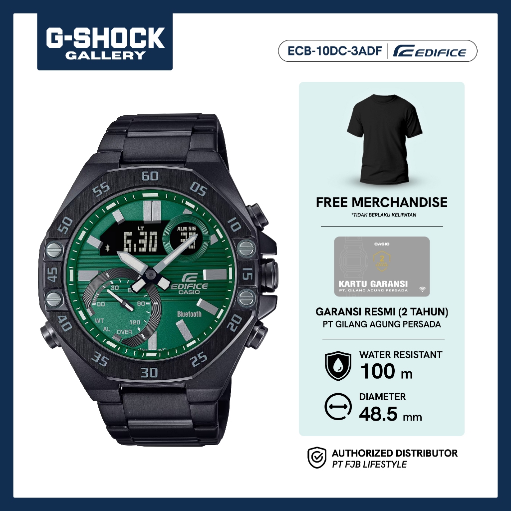 Casio Edifice Jam Tangan Original ECB-10DC-3ADF