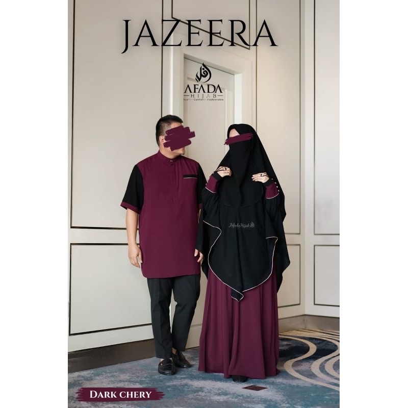 READY Jazeera Couple Series Gamis Set Kurta Khimar Jilbab Instan Syari Cadar Bandana Flexia Luxury J