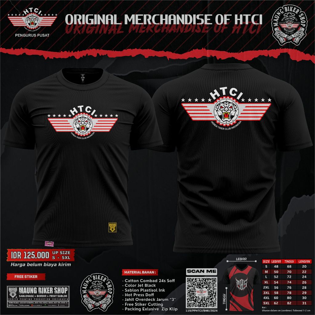 MAUNG_KAOS HONDA TIGER CLUB INDONESIA_HTCI