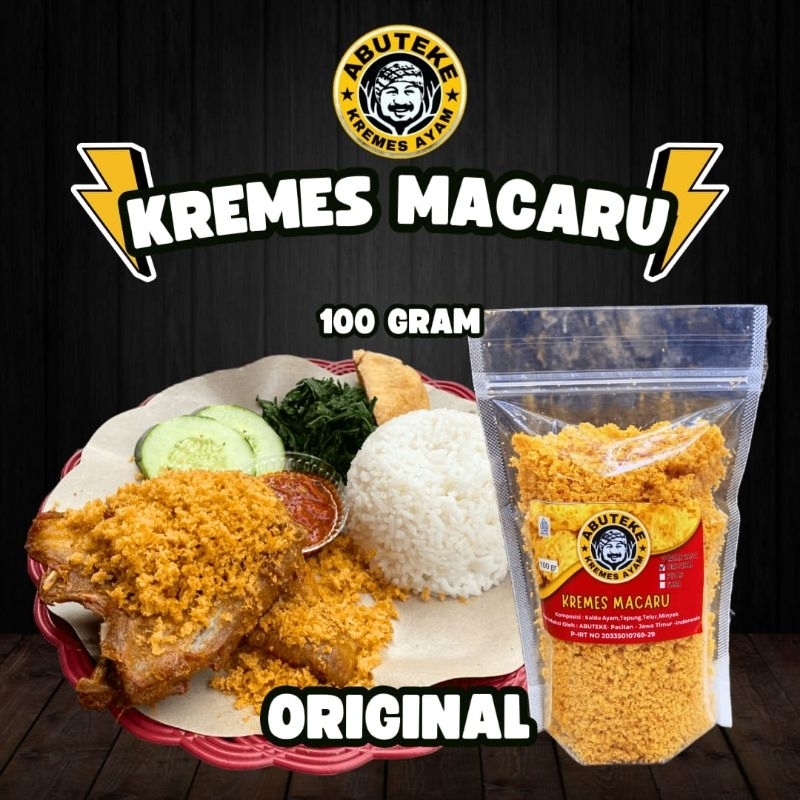 

Kremesan Ayam Enak Kremes Penambah Nafsu Makan Anak Kemasan 100 gram Kremes Macaru