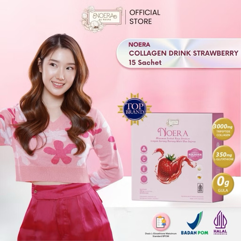 Noera Collagen Drink Strawberry 15 Sachet