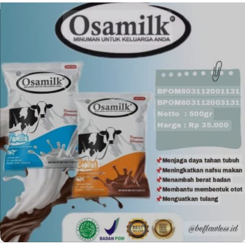 

Susu Osamilk Pengemuk Badan 500g