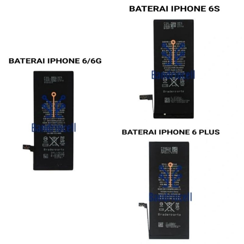 BATERAI IPHONE 6/6G BATERAI IPHONE 6S BATERAI IPHONE 6 PLUS