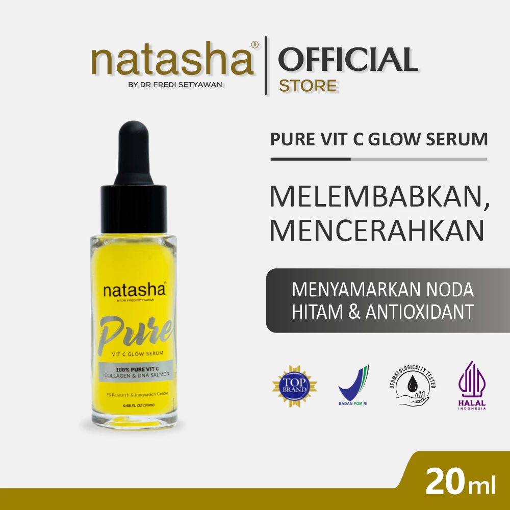 Natasha Pure Vitamin C /Glowing Serum/Serum Natasha/Serum Vit C Natasha/Skincare Natasha