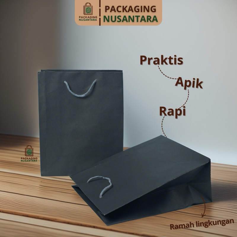 

PaperBag R6 Hitam Premium [20x10x25]