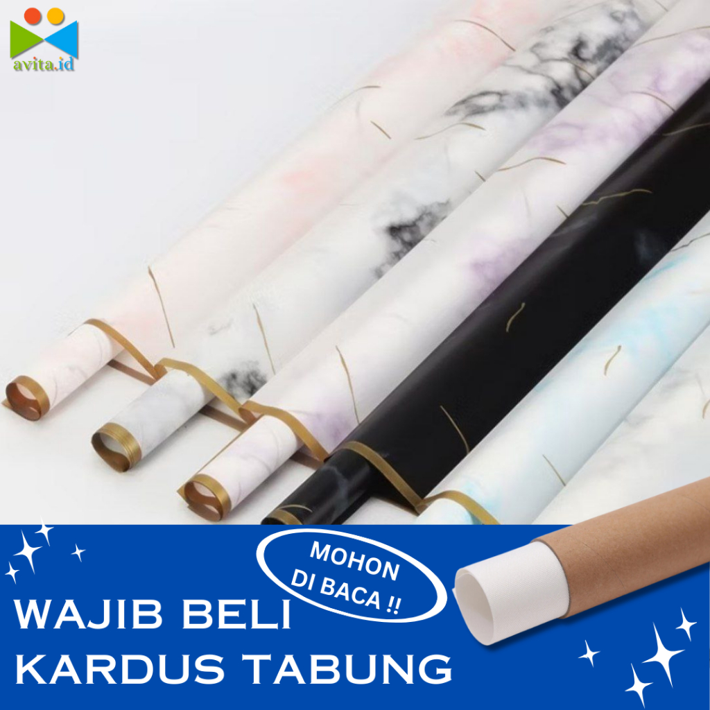 

avita.id cellophane marmer/kertas cellophane motif/cellophane list emas/elegan/korean cellophane
