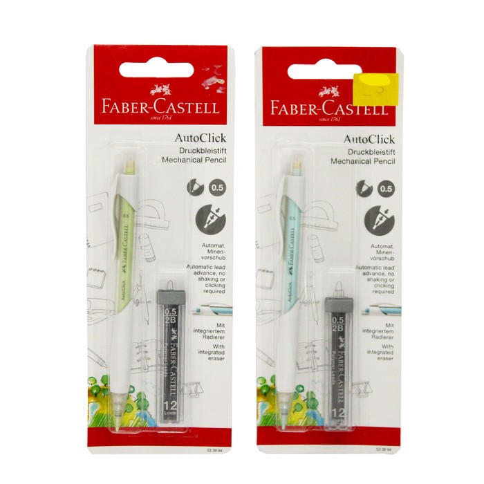 

Gramedia Medan - FABER-CASTELL AUTOCLICK 0.5 MM WHITE BARREL BLISTER 533894