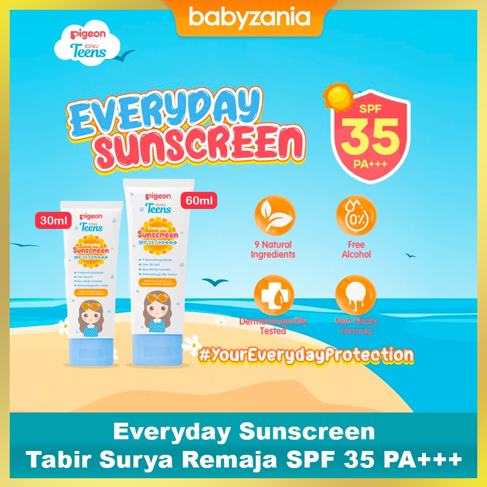 Pigeon Teens Everyday Sunscreen Tabir Surya Remaja SPF 35 PA+++ - 30 ml 60 ml