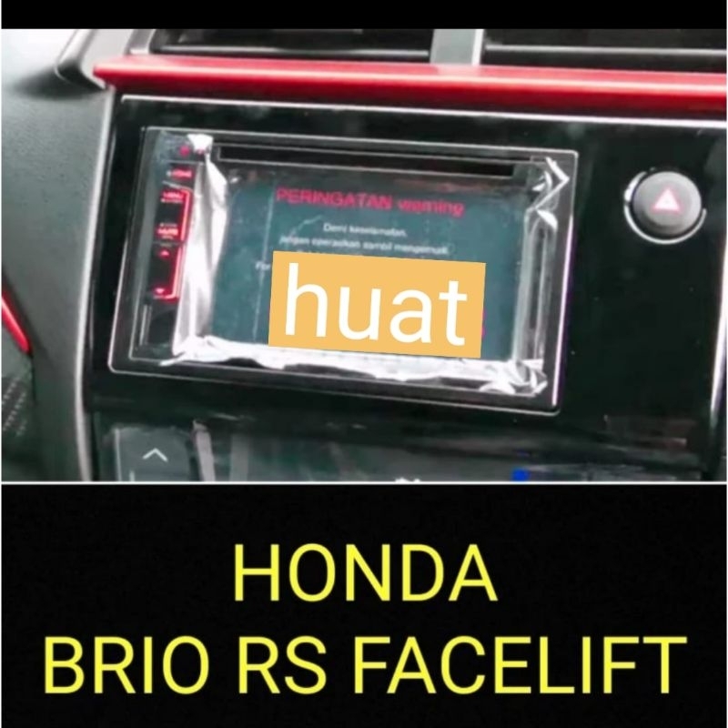 anti gores nano glass original 9h head unit HONDA BRIO RS facelift