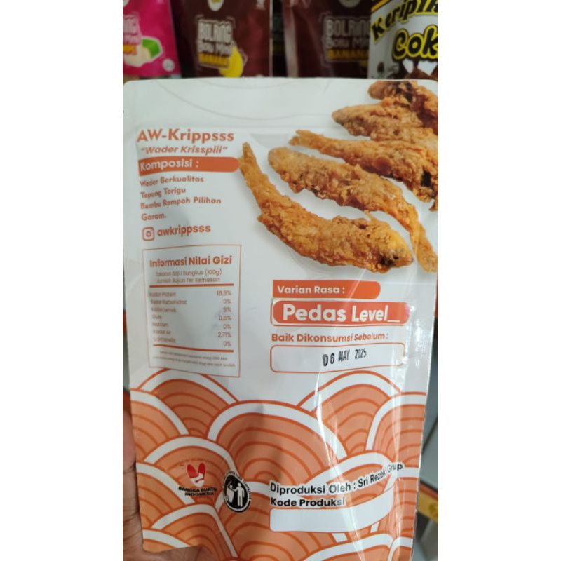 

AW-Krippsss Wader Krispi, wader crispy, olahan wader