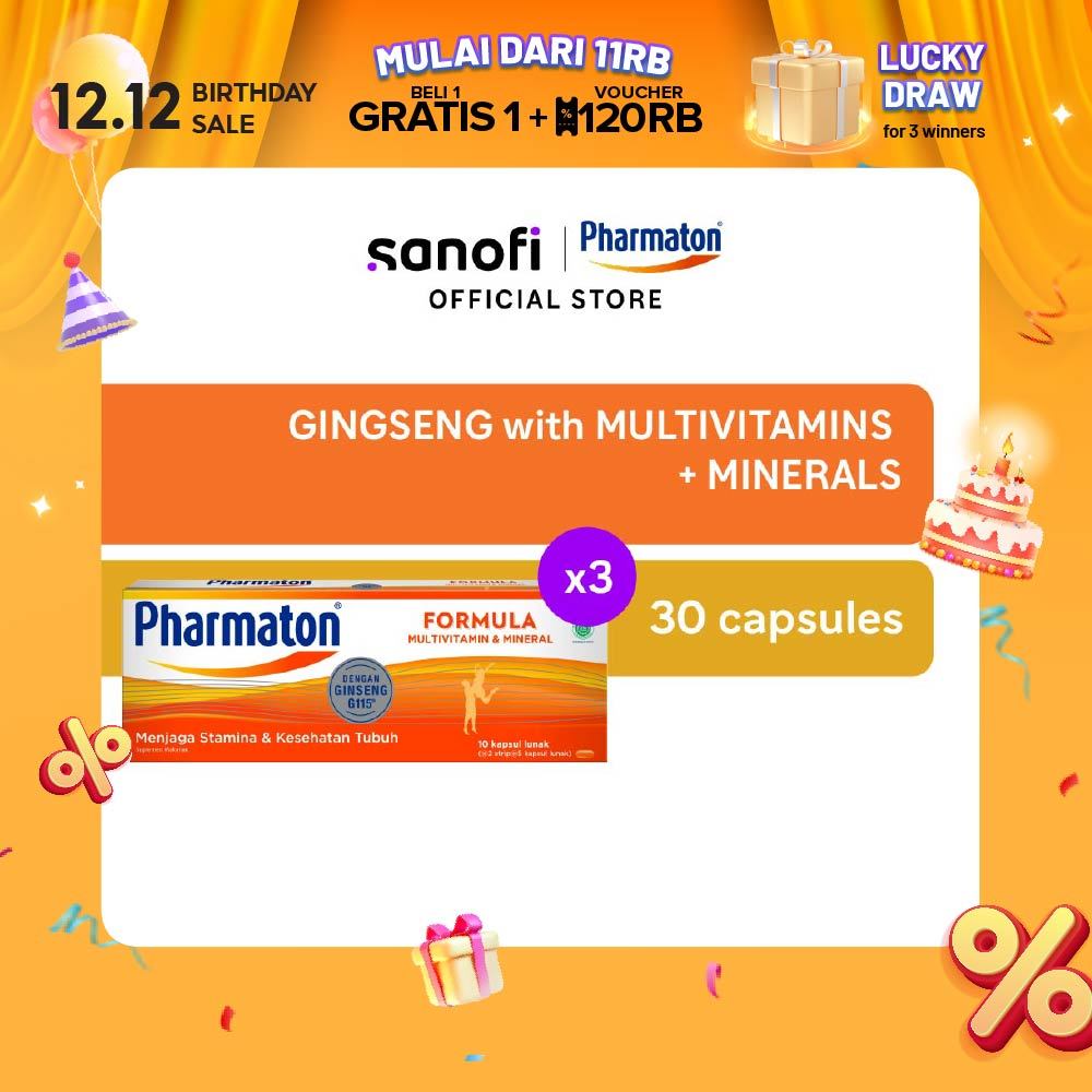 Pharmaton Formula 30s - Multivitamin Jaga Stamina dan Kesehatan