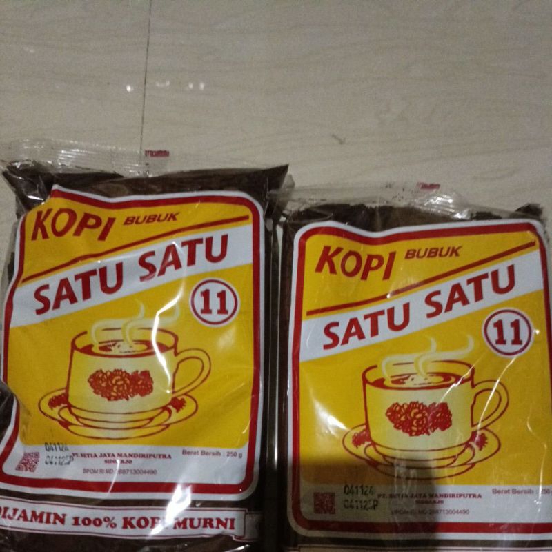 

kopi satu satu berat 250g