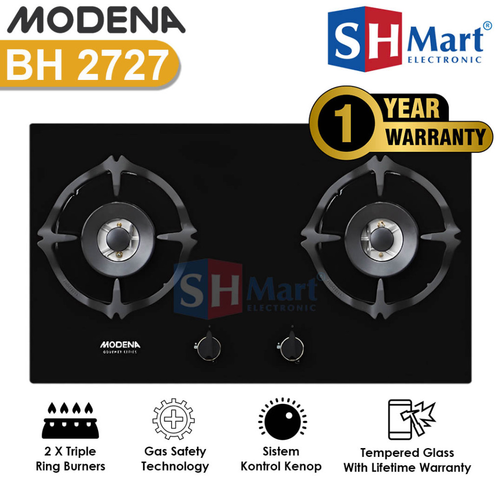 KOMPOR TANAM 2 TUNGKU MODENA BH2727 BH-2727 GARANSI RESMI (MEDAN)