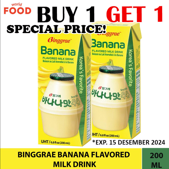 

BINGGRAE BANANA FLAVORED MILK DRINK *PROMO HARGA SPECIAL BUY1 GET 1 FREE*