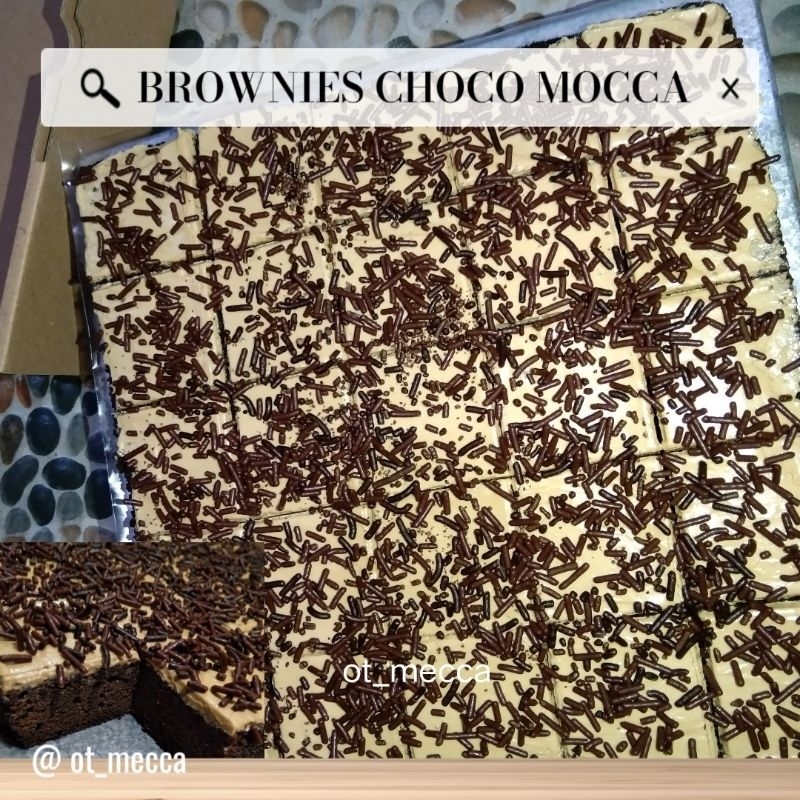 

BROWNIES CHOCO MOCCA SIZE 20×20 / 10×20 - BROWNIES COKLAT - BROWNIES MOCCA - BROWNIES - BROWNIES KUKUS - KUE - CAKE - KUE ULANG TAHUN - KUE POTONG - BROWNIES MOIST - KUE COKLAT - KUE MOCCA