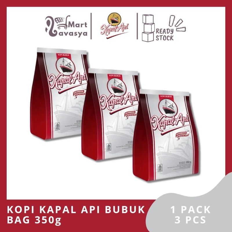 

KOPI KAPAL API BUBUK 380/350g - PACK 3 PCS - KOTA BANDUNG - LAVASYA MART