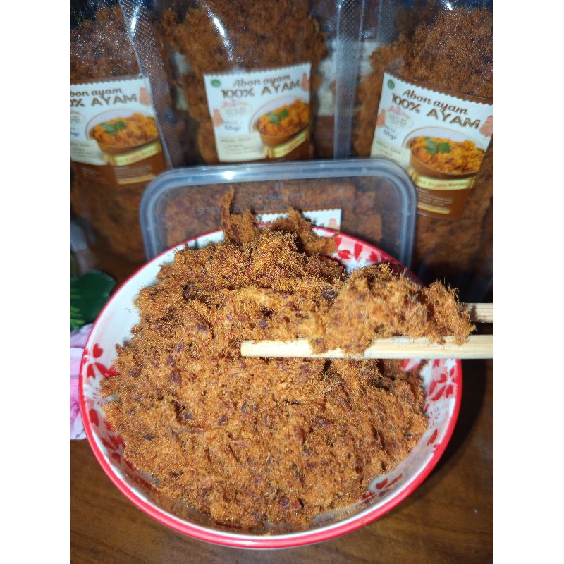 

abon ayam kering 100% dari ayam Fress segar