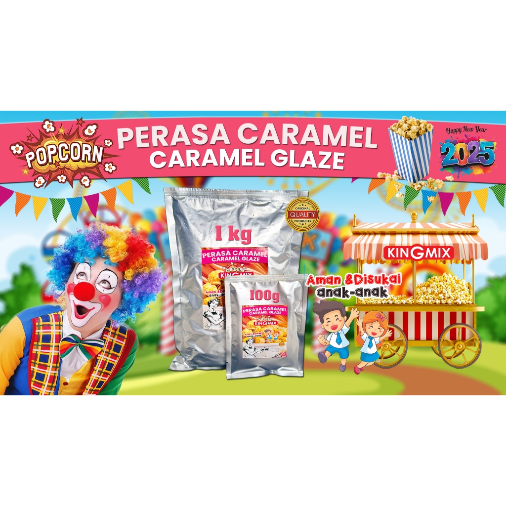

Bumbu Caramel Popcorn Caramel Glaze Kingmix 100 gr