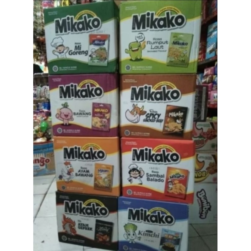 

MIKAKO SNACK ISI 10 BOX 1 DUS