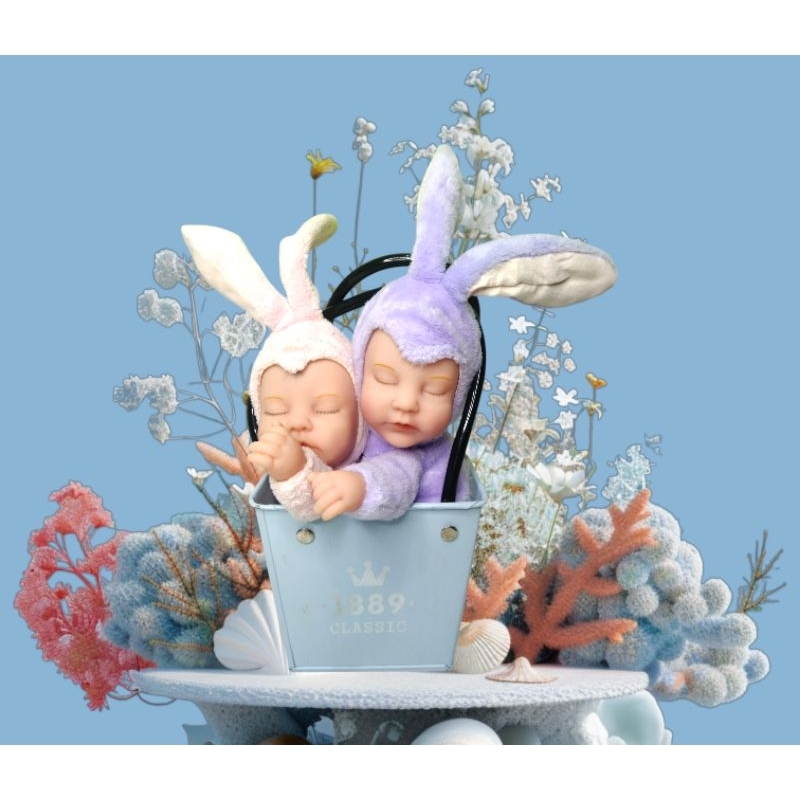 boneka vintage anne geddes rabbit sepaket