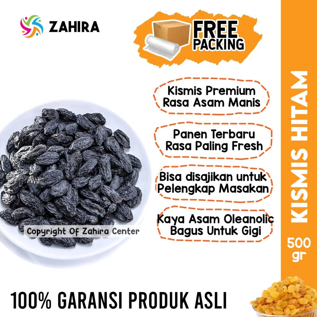 

Kismis Hitam BLACK RAISINS 500Gr Kismis Manis Original Premium Camilan Enak Fresh Oleh Haji Umrah