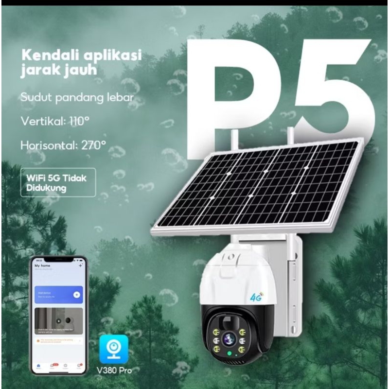 Cctv SIMCARD 4G/ tenaga Surya/outdoor/waterproof/v380