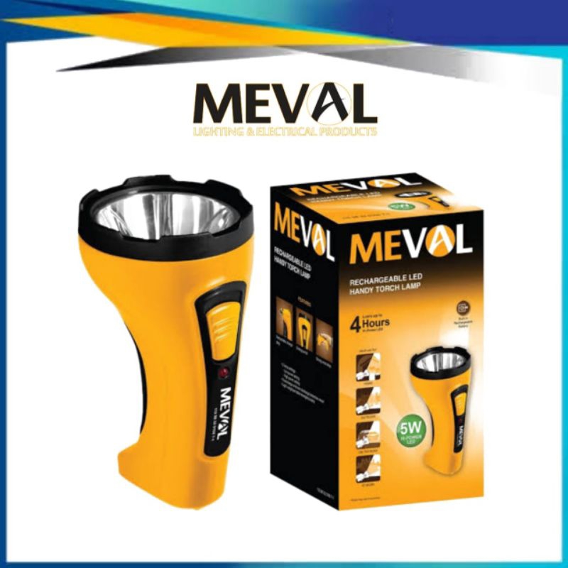 Senter LED genggam Meval 5 watt