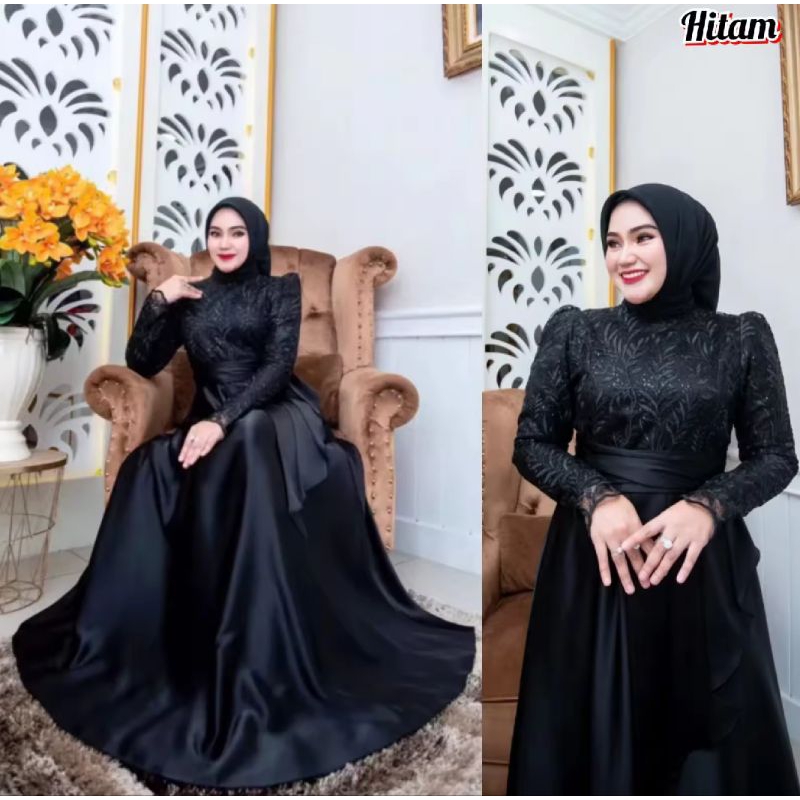 Azzura Gamis | GAMIS BROKAT WANITA MODEL TERBARU | AZURAH DRESS MAXY | FASHION WANITA TERBARU | BROK