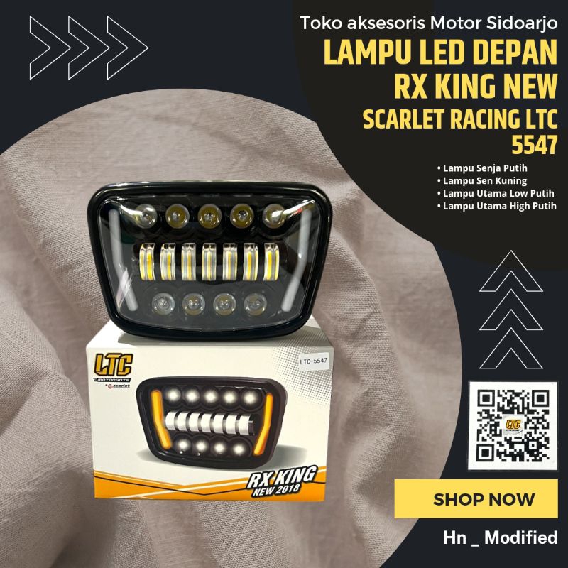 Headlamp Lampu Depan RX KING NEW Scarlet Racing LTC 5547