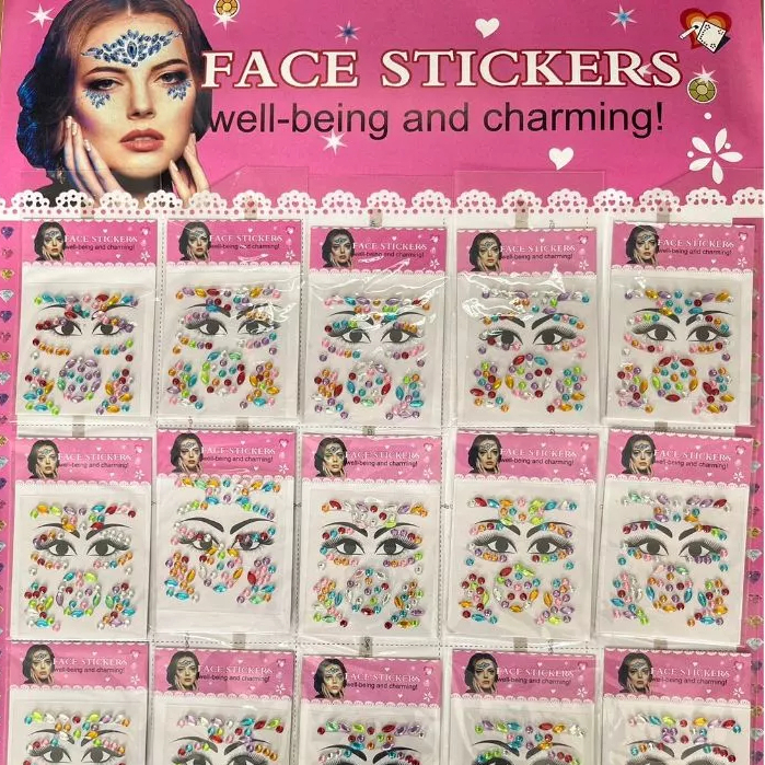 stiker mute wajah / sticker wajah / stiker tempel