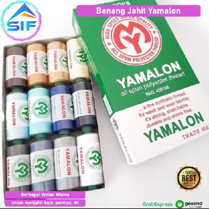 Benang Jahit Yamalon Warna Warni Alat Perlengkapan Menjahit Pakaian Baju Vermak Celana Sulam Rajut B