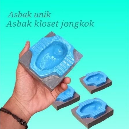 Asbak unik,asbak kloset jongkok,asbak aesthetic