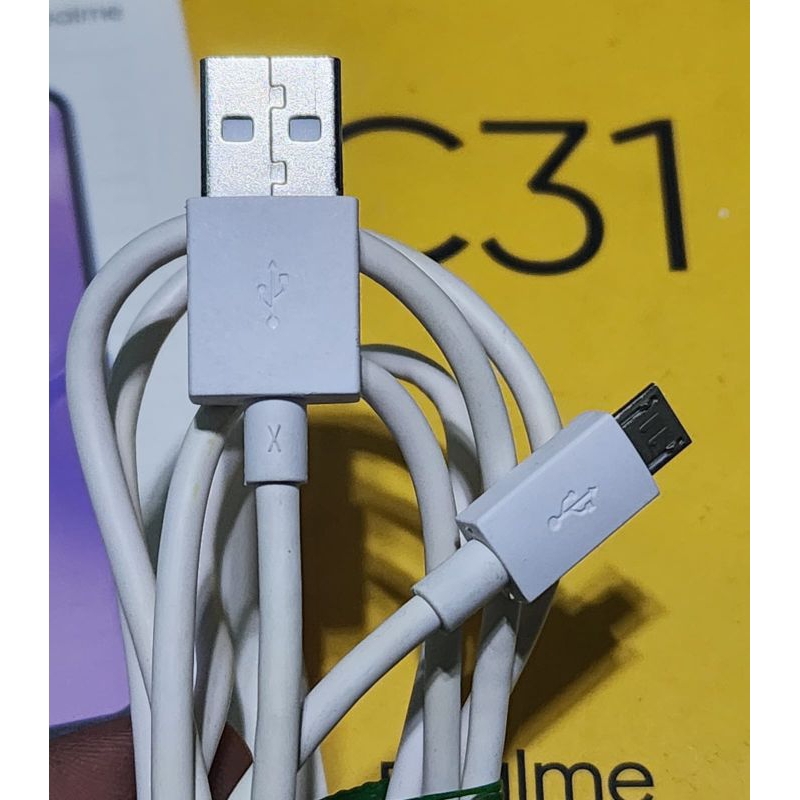 KABEL DATA BAWAAN REALME C31 MIKRO ASLI ORIGINAL Copotan