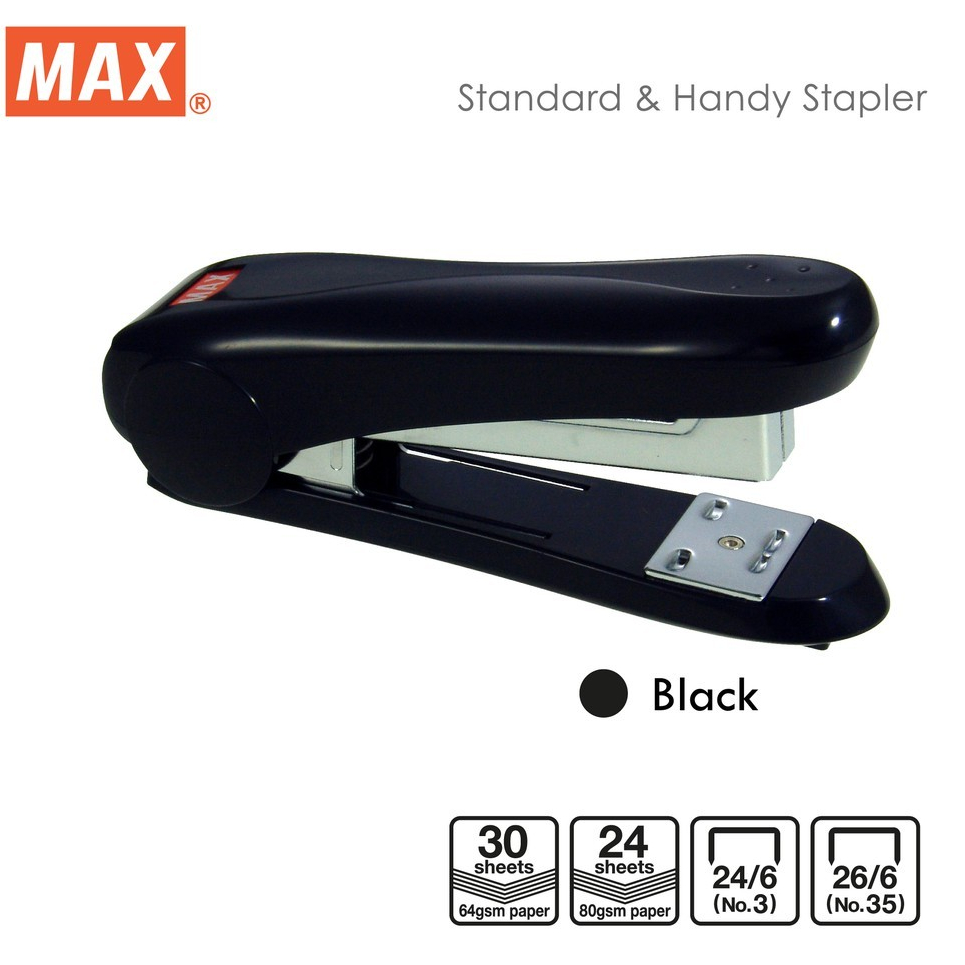 

STAPLER / STEPLER / ALAT STAPLES / HEKTER / JEPRETAN / JETREKAN / CEKREKAN / STAPLER MAX HD50 HITAM / BLACK