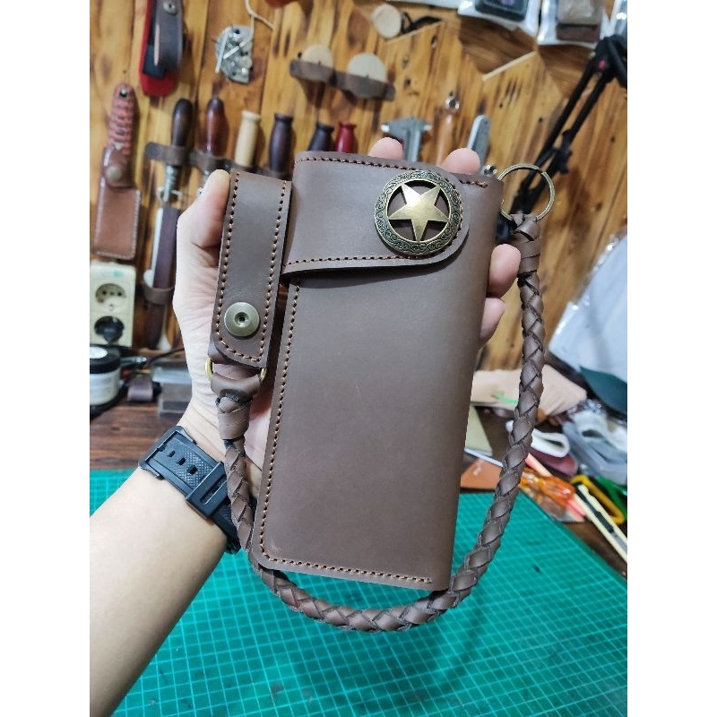 DOMPET BIKERS PREMIUM TALI DOMPET PANJANG DOMPET TERBARU DOMPET LAKI LAKI LONG WALLET /HMUL.ID