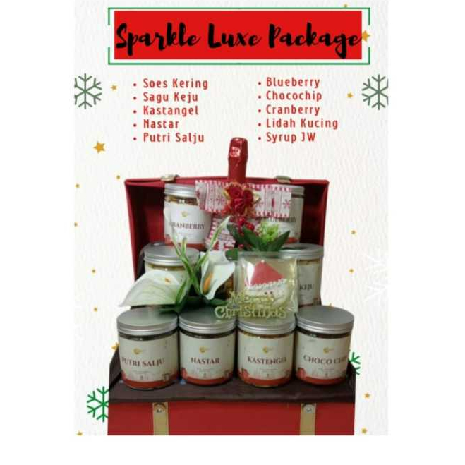

Hampers / Parcel Kue Natal, Kue Kering ala DouxDélices Sparkle Luxe Package (Free Kartu Ucapan)