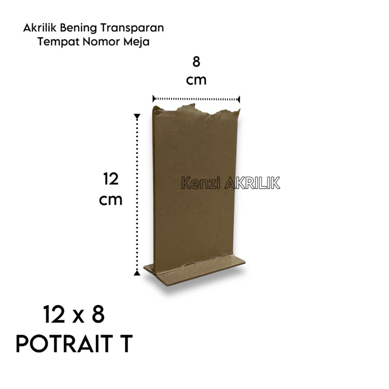 

Akrilik Bening Transparan Tempat Qris Nomor Meja 12 CM x 8 CM Tebal 2mm POTRAIT T 2 SISI