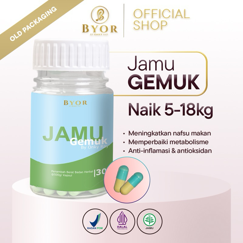 

Bisa COD - Byor Jamu Gemuk By Onky Ray pengemuk badan naik 5-18kg