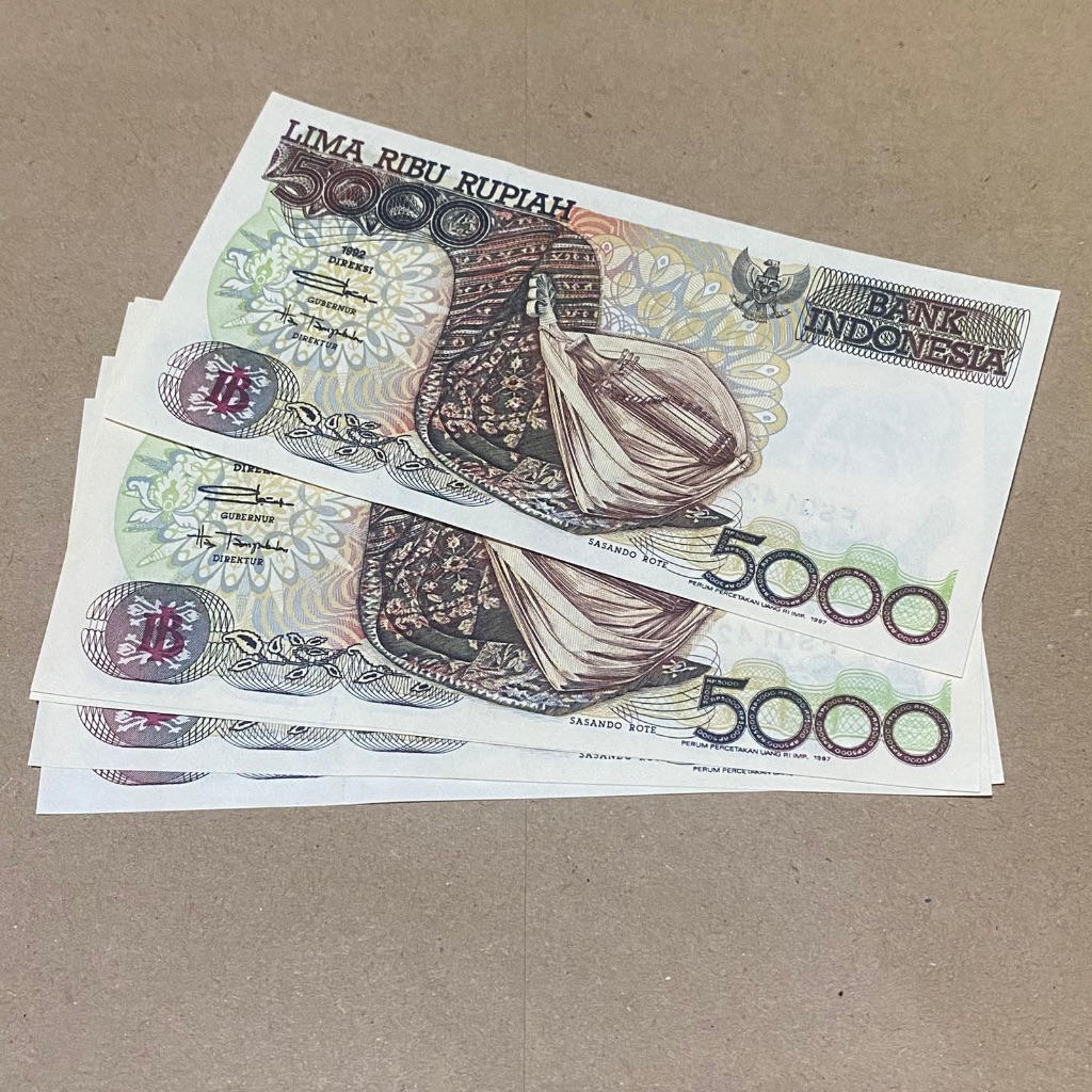 UIG1 5000 RUPIAH SASANDO 1992 GRESS/UNC