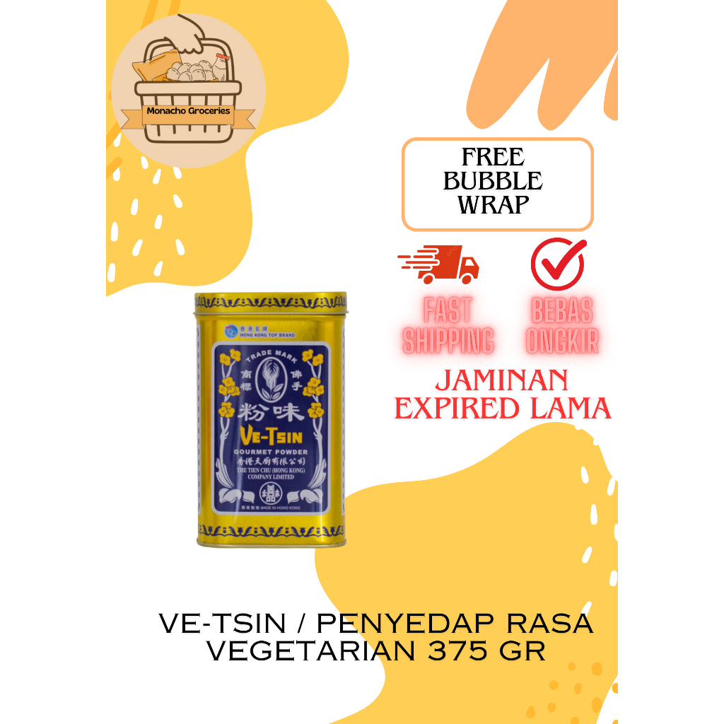 

Gourmet Powder 375g "Ve-Tsin" / Penyedap Rasa Vegetarian / Micin Vegetarian