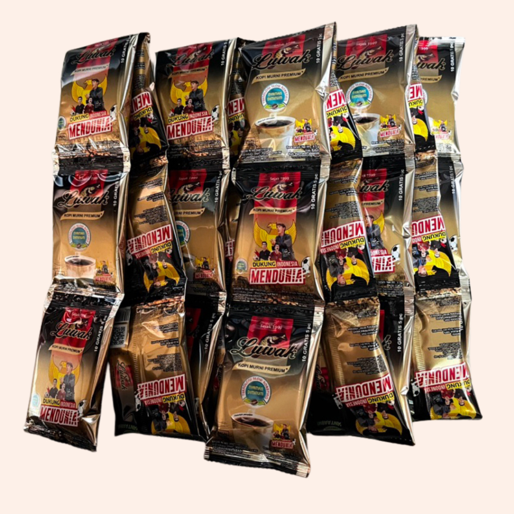 

Kopi Luwak Mini Murni Premium 6,5gr - 15 pcs/renceng