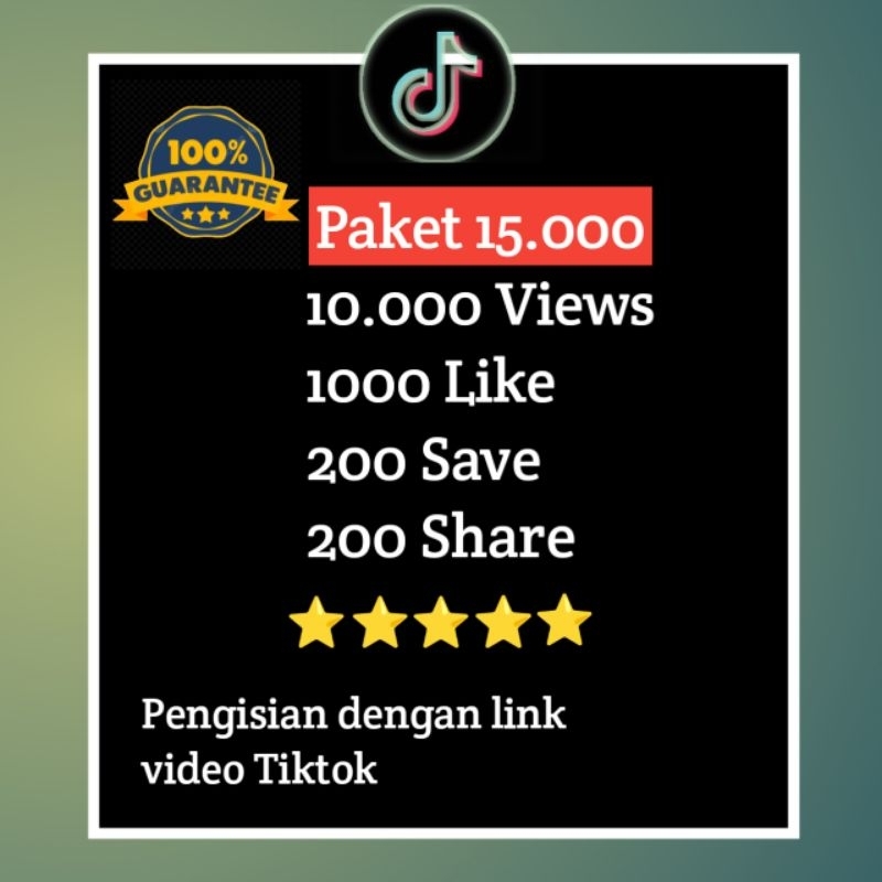 PAKET FYP TIKTOK PERMANENT WIEWS/LIKE/SHARE/SHAVE TERMURAH