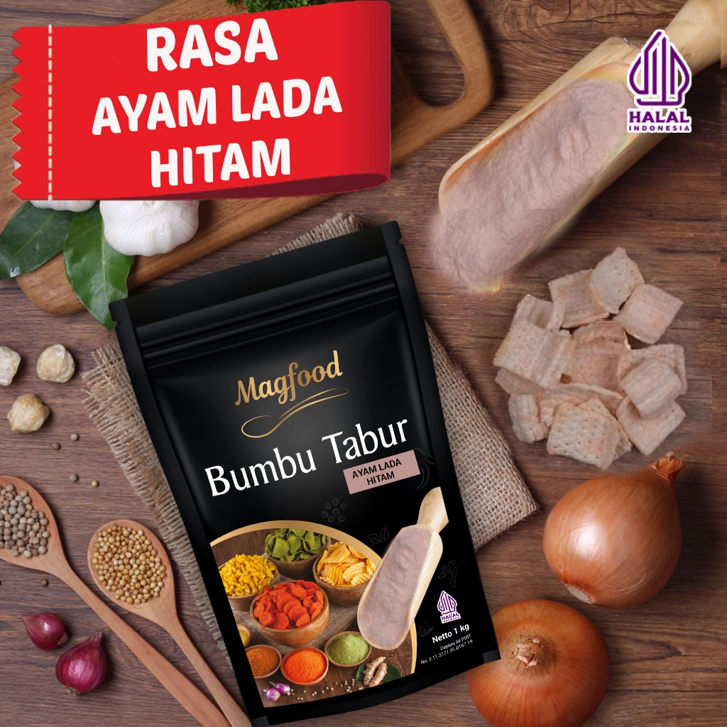 

Magfood Bumbu Tabur Ayam Lada Hitam 500 Gr