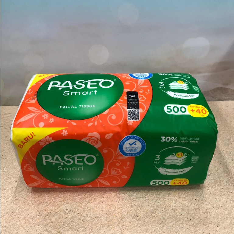 BEAUTYLAND [ 500 SHEET ] TISSUE PASEO SMART 500 SHEET 2 PLY / TISSUE KERING / FACIAL TISSUE / TISU