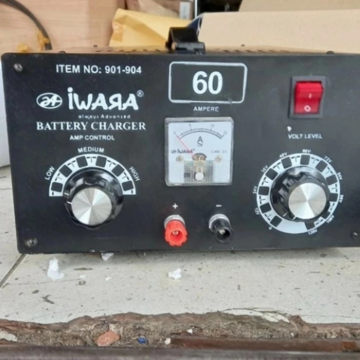Battery Charger 60A 12V 24V 36V 48V 72V DST Bisa Cas Banyak Aki Merk IWARA
