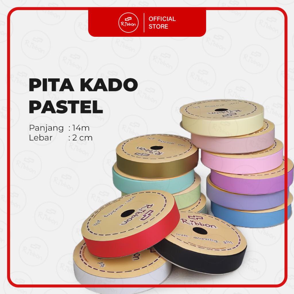 

Pita Kado 2cm PASTEL 3/4" Jepang Ribbon Kertas Plastik Dekorasi 2 cm Hampers 18mm