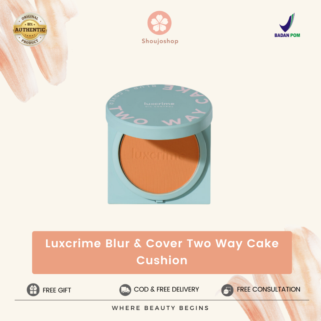 Luxcrime Blur & Cover Two Way Cake Cushion (Oil Control)