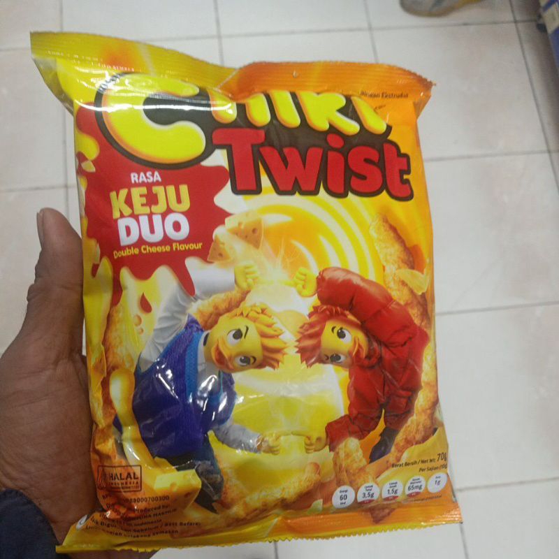 

Chiki Twist Rasa Keju Duo | Double Cheese Flavor 70 gr