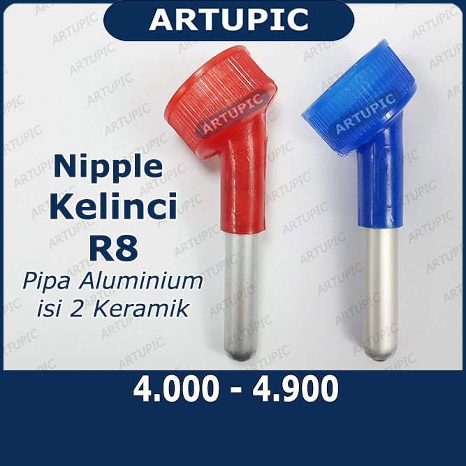 Nipple Kelinci R8 nipel nepel niple Botol Minum Kelinci Aluminium Gotri Keramik